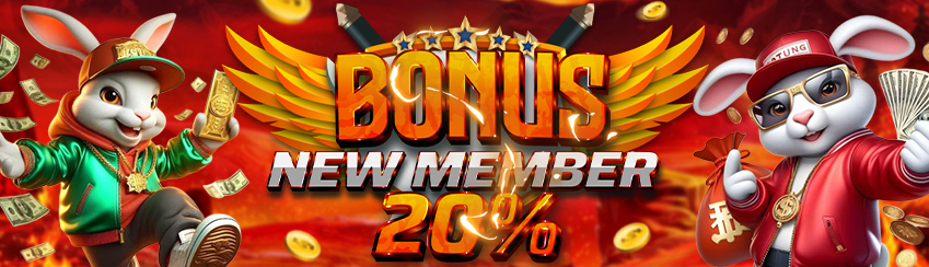 BONUS NEW MEMBER 20 %